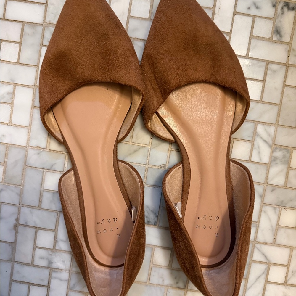a new day Tan Suede Women's Flats